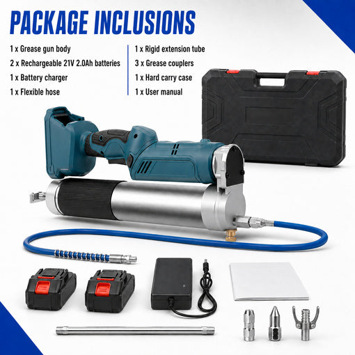 2-in-1 Cordless Battery-Powered Grease Lubricator