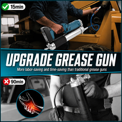 2-in-1 Cordless Battery-Powered Grease Lubricator