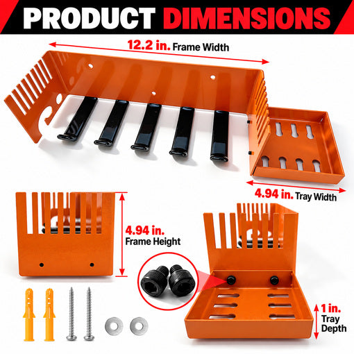 Heavy-Duty Chainsaw Bar and Chain Rack