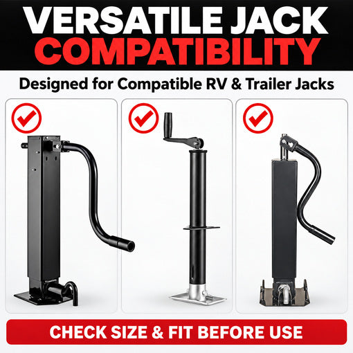 Trailer Jack Drill Adapter 1-Inch and 1/2-Inch Combo Kit