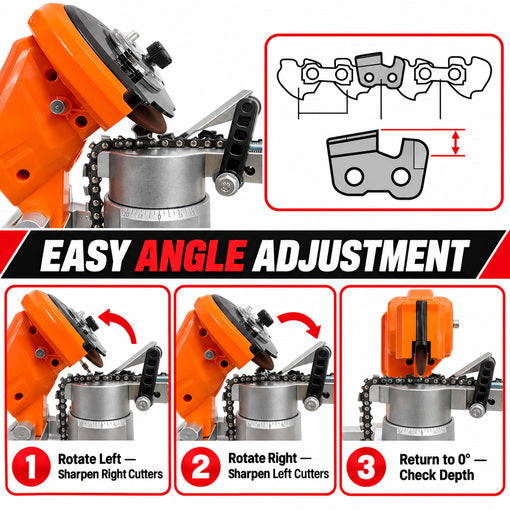 250W Bench-Mounted Electric Chainsaw Sharpener