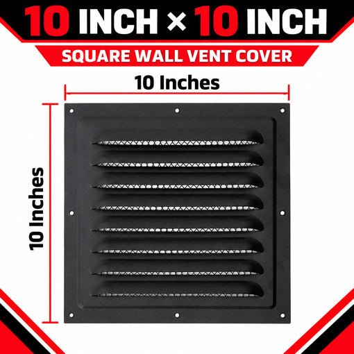 2-Pack 10”x10” Gable Vent & Wall Vent for Shipping Container