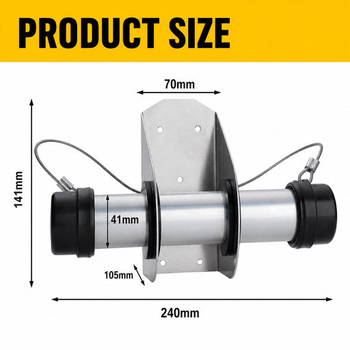 2-Pack Bolt-On Waterproof Trailer Registration Holder