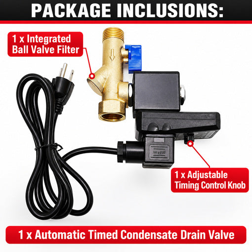 Automatic Timed Condensate Drain Valve Kit