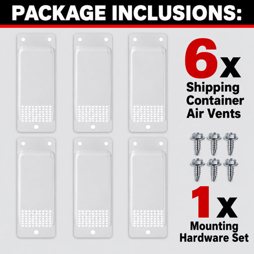 6pcs Shipping Container Air Vent Kit for Freight Trucks