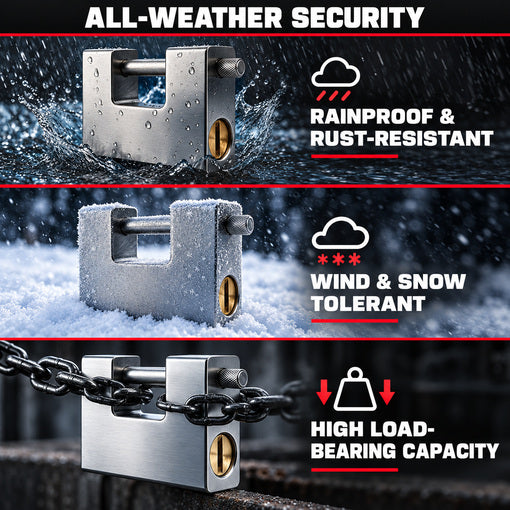 Heavy-Duty Aluminum Core Shipping Container Padlock