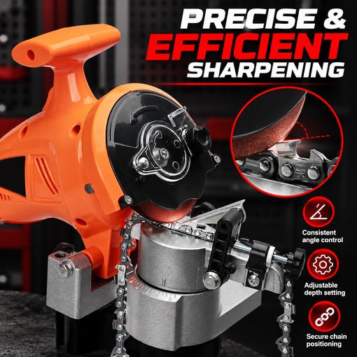 250W Bench-Mounted Electric Chainsaw Sharpener