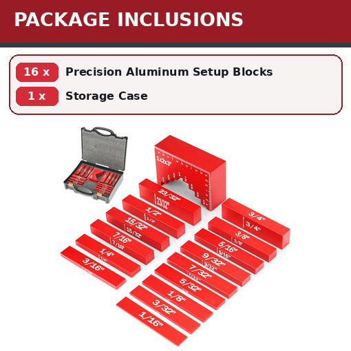 16Pcs Router Saw and Table Saw Setup Blocks Height Gauge