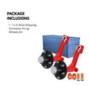 2-Pack Shipping Container 6-Lug Wheels Kit