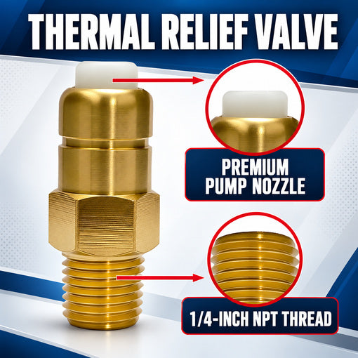 Pressure Washer Pump 1/4 Inch NPT Thermal Release Valve Replacement