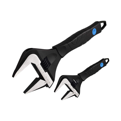 Wide Jaw Adjustable Wrench Set
