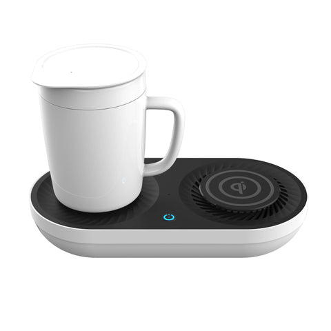 3-in-1 Wireless Charging Dock with Mug Warmer/Cooler