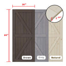 6.6ft. DIY Sliding Barn Door Hardware Kit