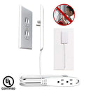 Ultra-thin Outlet Cover with 3 Outlet Power Strip