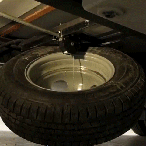RV Spare Tire Winch