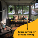 2-in-1 Convertible Patio Table