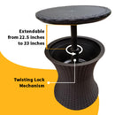 2-in-1 Convertible Patio Table