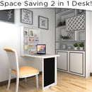 24 Inch Wall Mounted Desk and Chalkboard