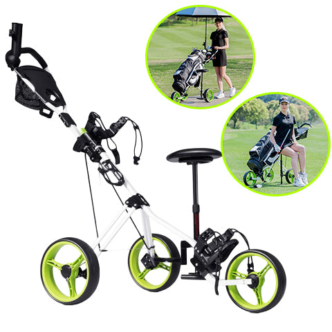 3 Wheel Foldable Golf Push Cart