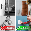 Ultra-thin Outlet Cover with 3 Outlet Power Strip