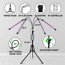 Features and package inclusions of the 4-Head Dimmable UV Grow Light