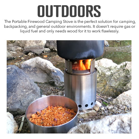 Portable Firewood Camping Stove