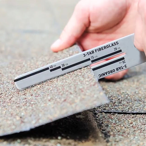 Shingle Gauge being used