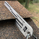 Shingle Gauge being used on roof shingles