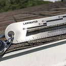 Shingle Gauge measuring a laminated roof shingle 