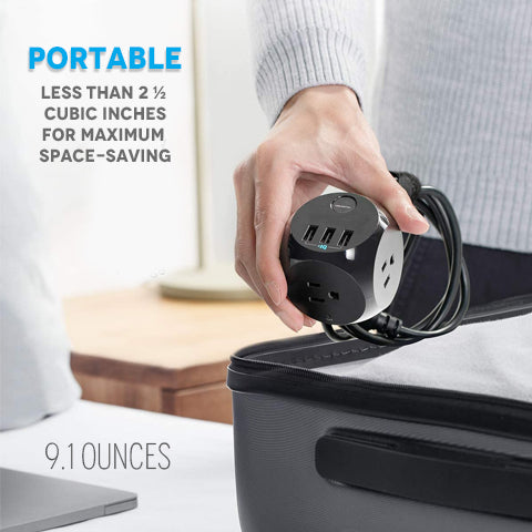 3 Outlet and USB Port Power Strip