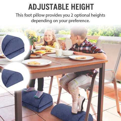 This adjustable foot rest also has an adjustable height