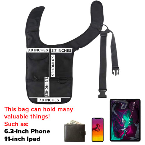 Anti-Theft Underarm Shoulder Bag Dimensions