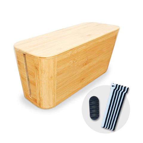 Bamboo Cable Management Box
