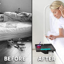 Not using a Bedside Shelf VS using our Bedside Shelf