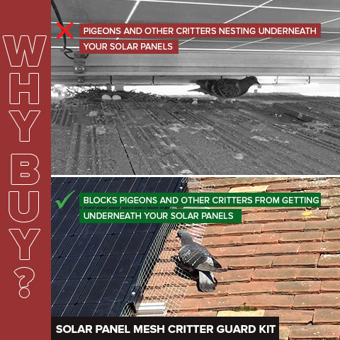Solar Panel Mesh Critter Guard Kit