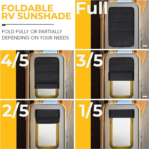 RV Blackout Door Window Cover