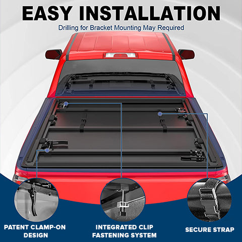 Truck Bed Tri-Fold Tonneau Cover