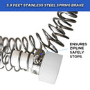 95 Foot Zip Line Kit ensures zipline safely stops