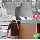 Carrying and moving around plywood by hand vs. using the Plywood and Drywall Panel Carrier Tool