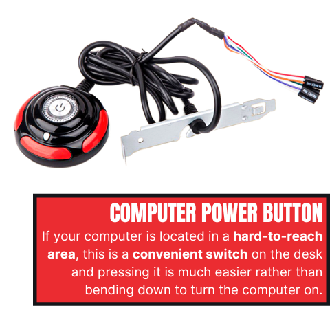Computer Case Power Supply Reset HDD Button