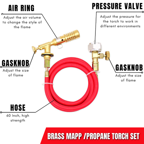 Brass MAPP/Propane Torch Set
