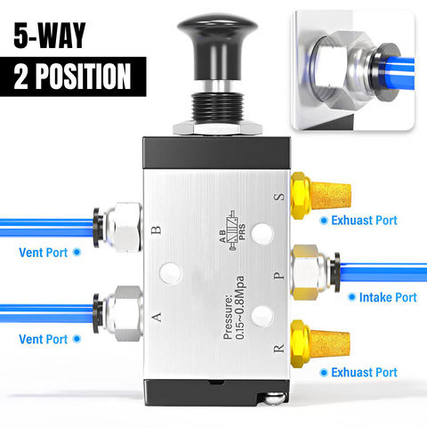 5-Way Air Solenoid Valve