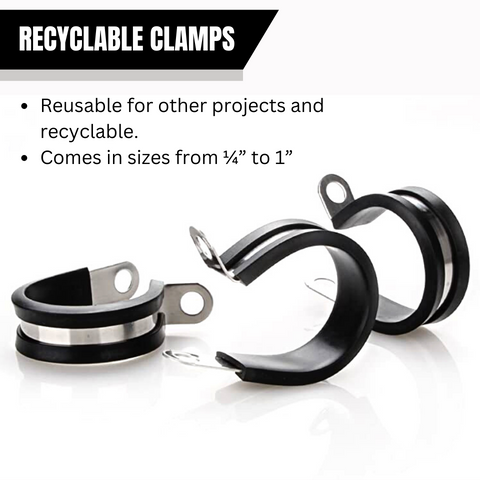 Cushioned Cable Clamps