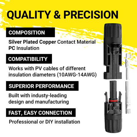 MC4 Solar Panel Connectors