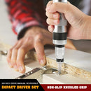 3/8-Inch Drive Manual Reversible Impact Driver Set