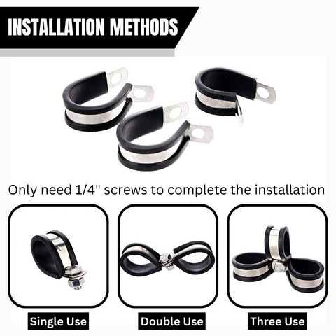 Cushioned Cable Clamps