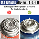 Refillable Butane Torch with Safety Lock
