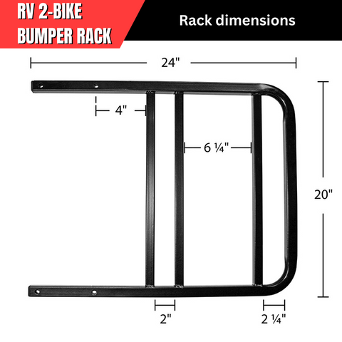 RV 2-Bike Bumper Rack