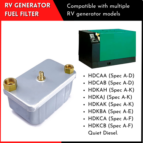 RV Generator Fuel Filter