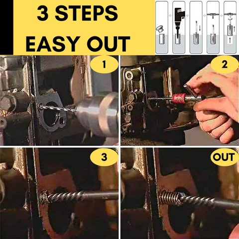 Bolt Screw Extractor Drill Bit Set